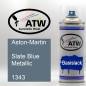 Preview: Aston-Martin, Slate Blue Metallic, 1343: 400ml Sprühdose, von ATW Autoteile West.